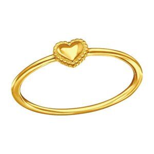 14k Gold Vermeil Dainty Heart Ring